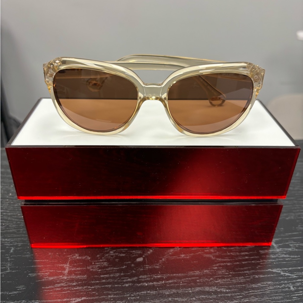 Tom Ford Tan and Brown Cat-Eye Sunglasses